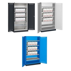 vendita online Armadio perfom con porte battenti, vasca interna e esterna mm.1023x555x2000h (rif.1400) Armadi Metallici Fami